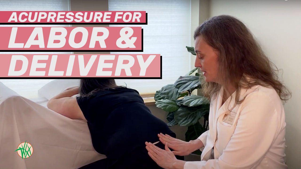 Acupressure for labor and delivery