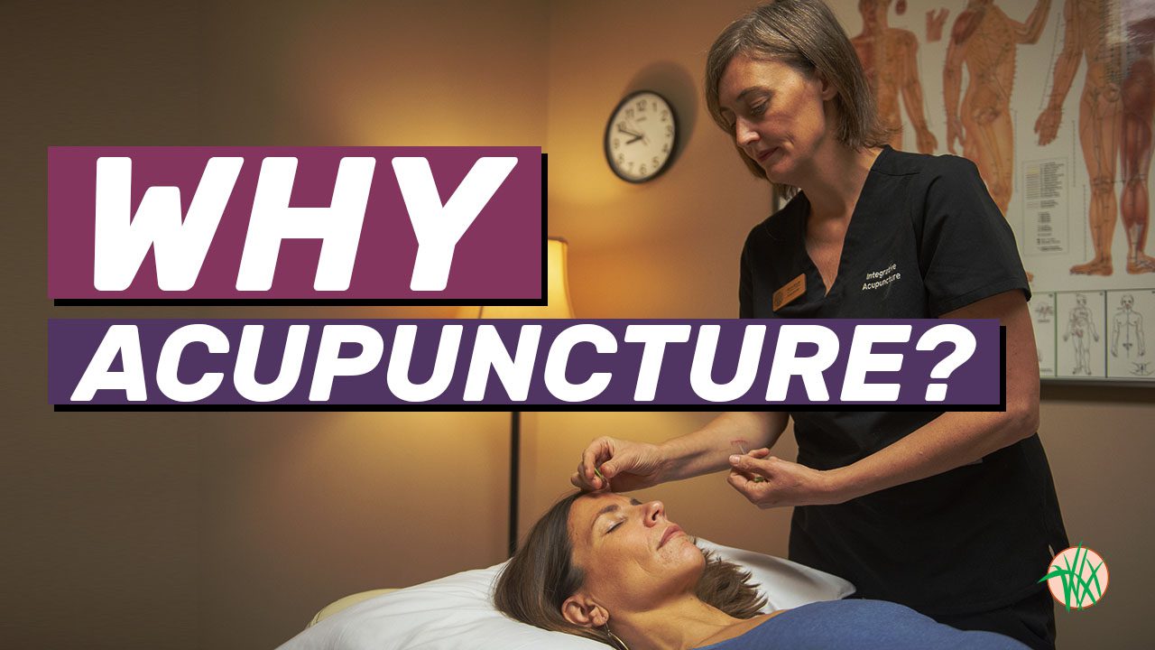 Why acupuncture? Kerry placing needles on a patient