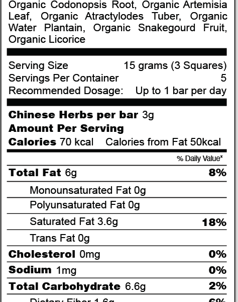 ChiChi Chocolate nutrition facts