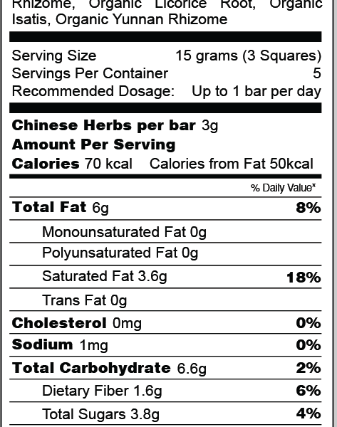 ChiChi Chocolate nutrition facts