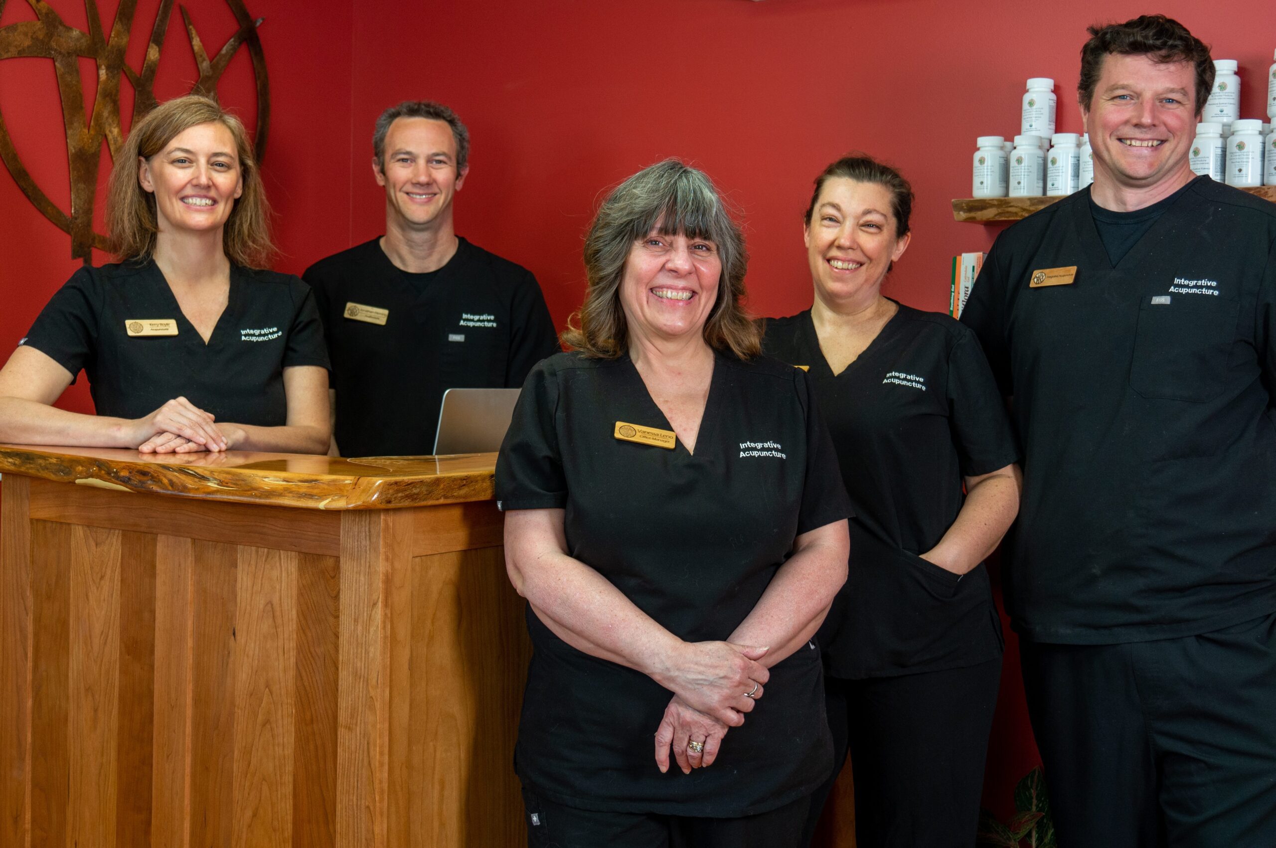 Montpelier office staff members: Kerry, Jonathan, Vanessa, Jen, and Jean-Luc