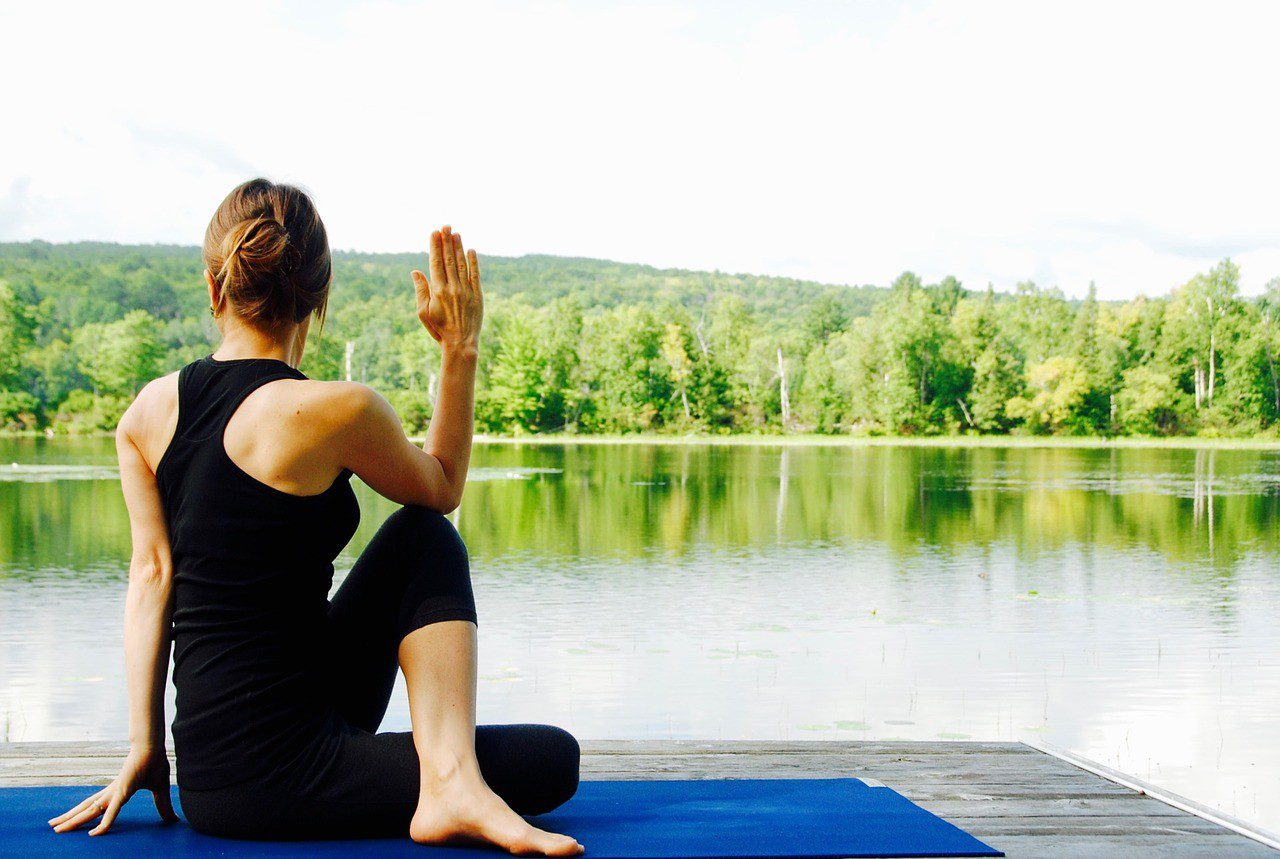 Yoga by water