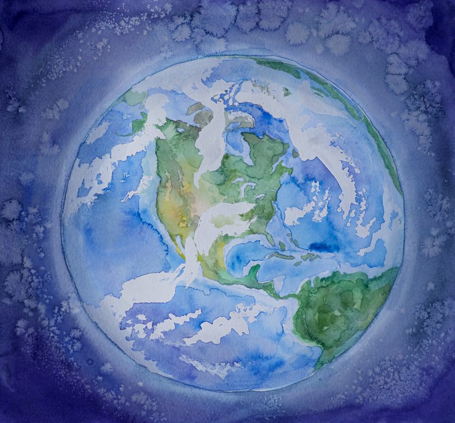 Water color of the Earth